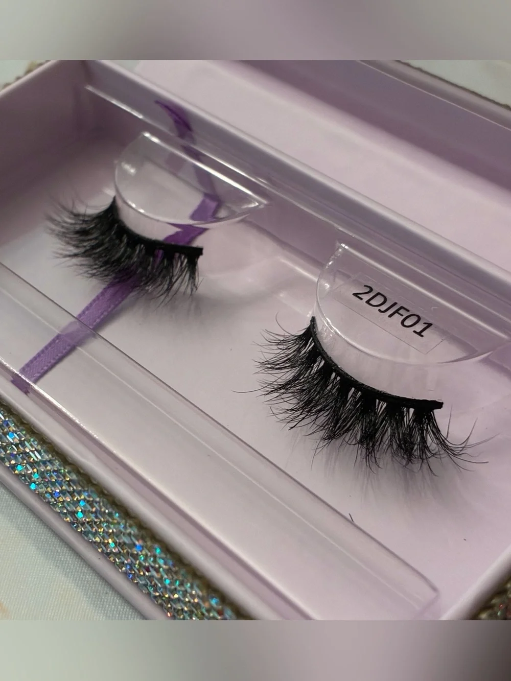 Pink False Eyelashes - Vegan, Cruelty Free, Dramatic 2D Style